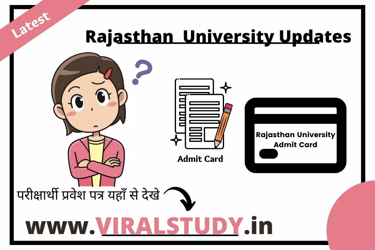 Rajasthan University BA 2nd Year Admit Card