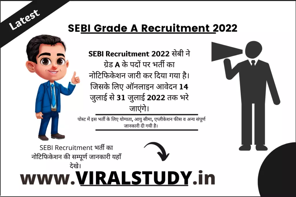 SEBI Grade A Recruitment 2022