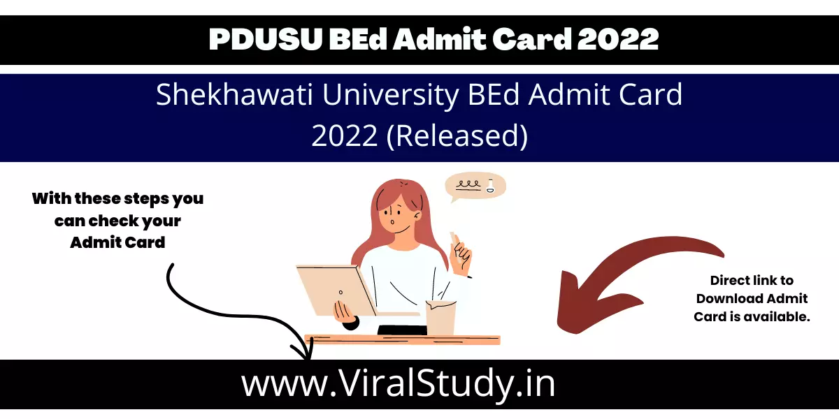 Shekhawati University BEd Admit Card 2022