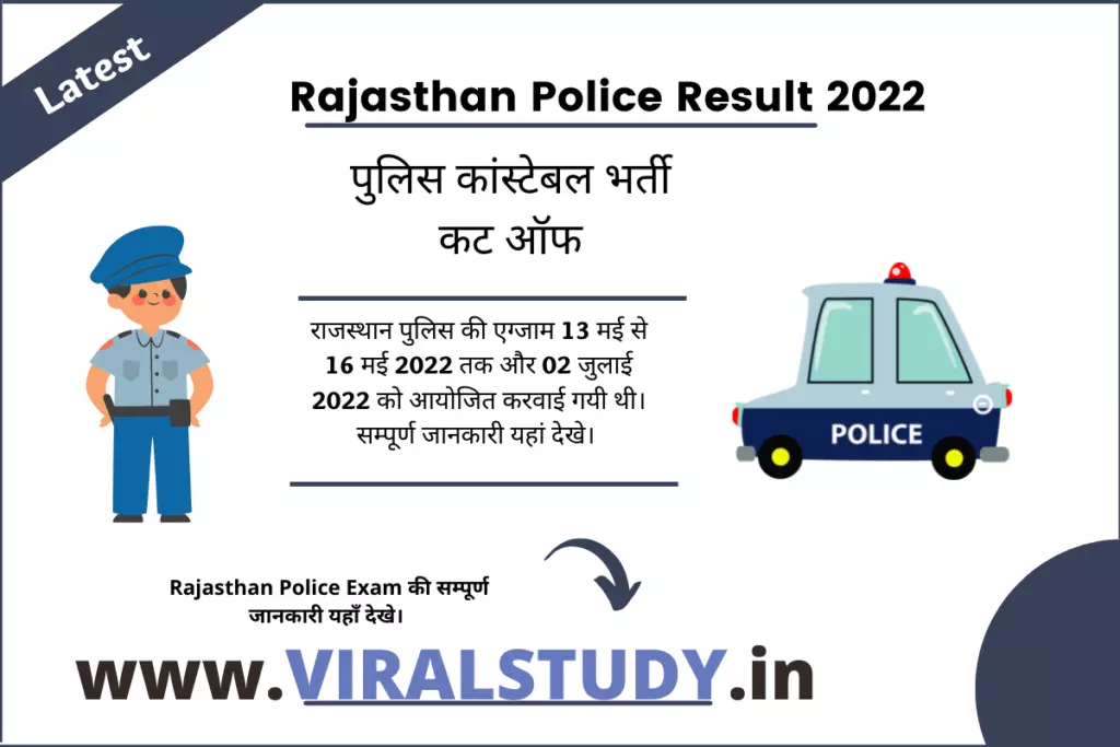 Rajasthan Police Result 2022 Date