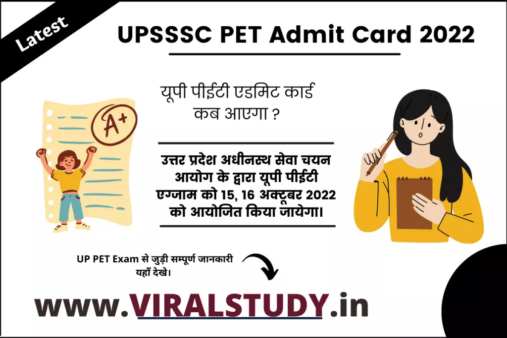 UPSSSC PET Admit Card 2022