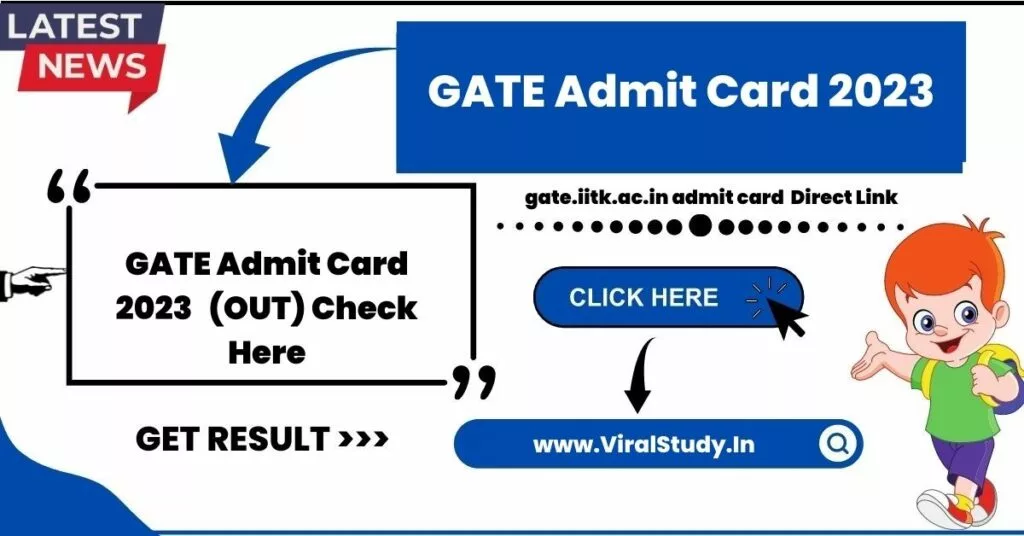 Gate admit card 2023