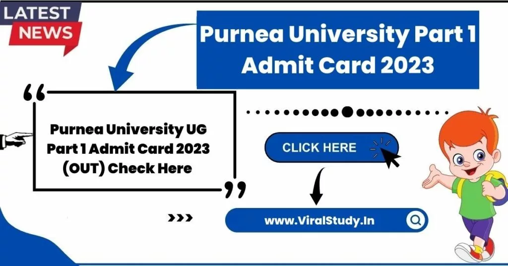 Purnea University Part 1 Admit Card 2023