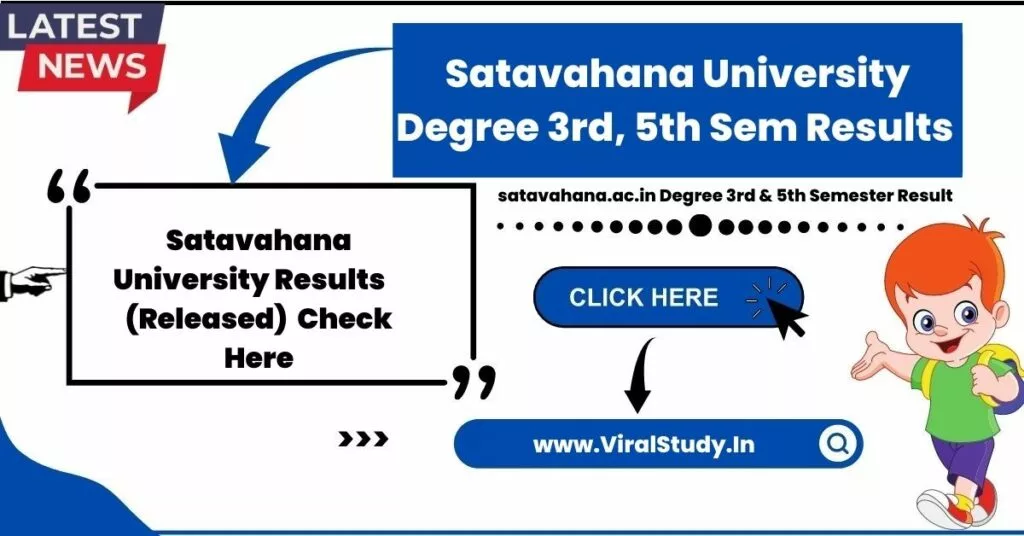 satavahana.ac.in Degree 3rd & 5th Semester Result