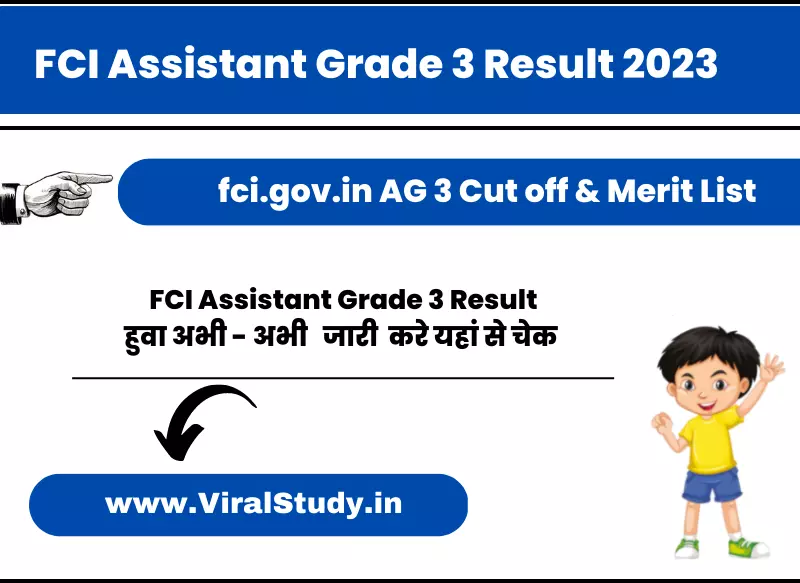 FCI Assistant Grade 3 Result