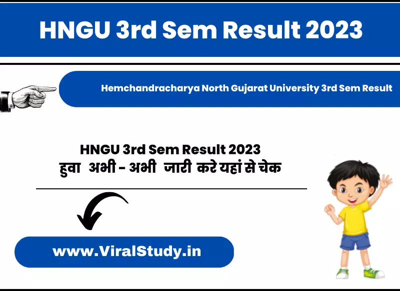 HNGU 3rd Sem Result 2023