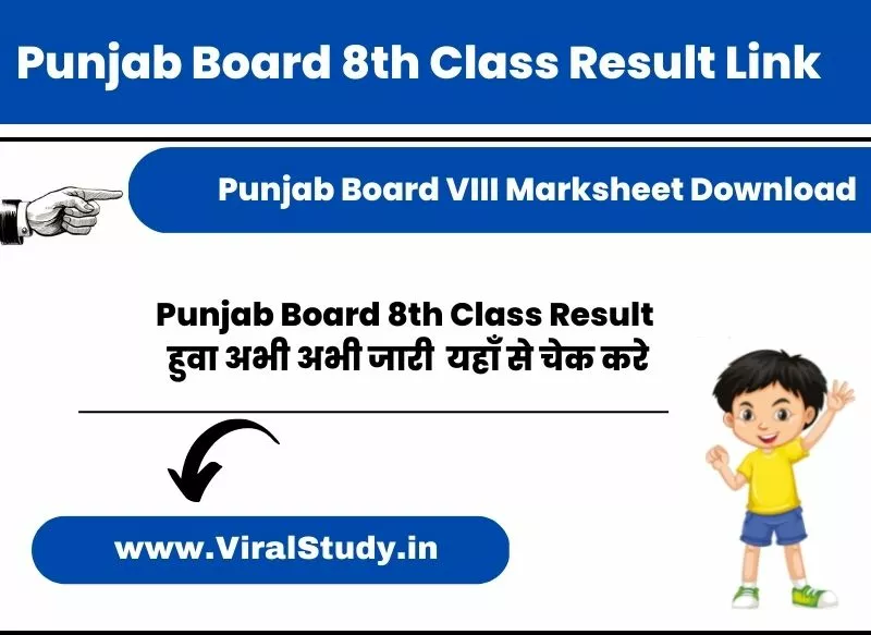 Punjab Board 8th Class Result Link