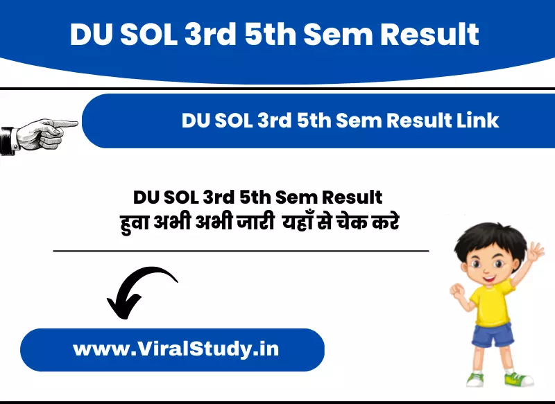 DU SOL 3rd 5th Sem Result