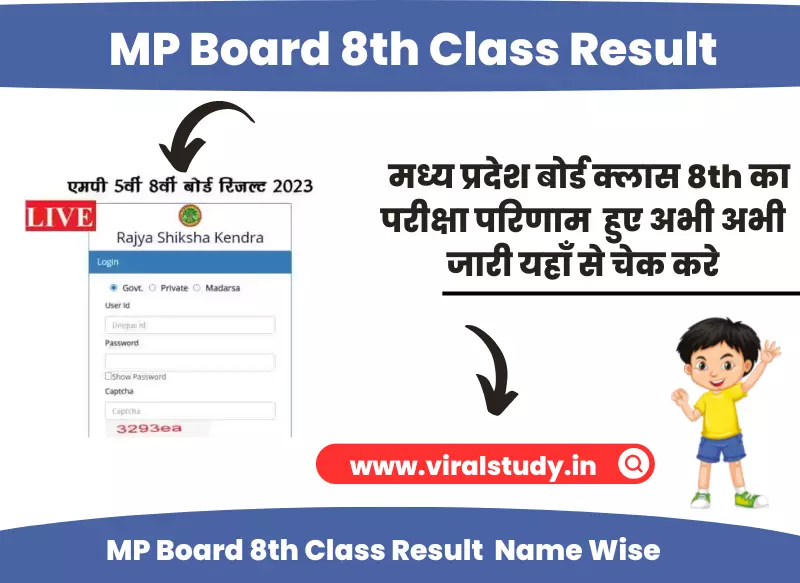 MP Board 8th Class Result 2023 